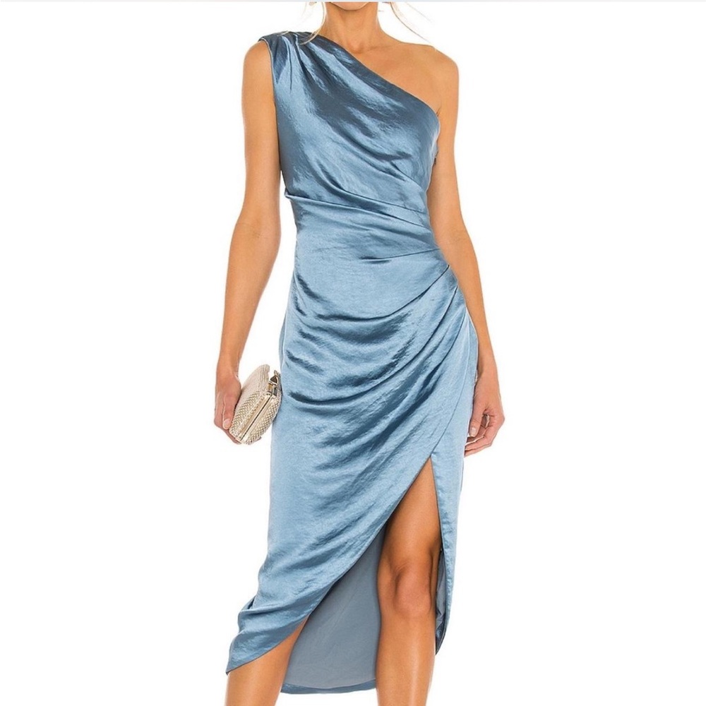 Elliatt blue One-Shoulder Dress